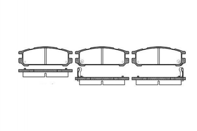 Тормозные колодки REMSA 034202 Subaru Legacy, Impreza 26296AA060, 26296AA061, 26296AA062