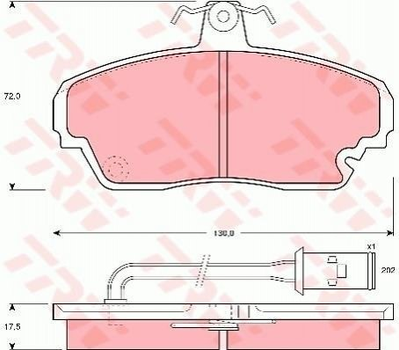 Гальмівні колодки TRW GDB851 Honda Legend 45215SG9000, 45022SG9V00