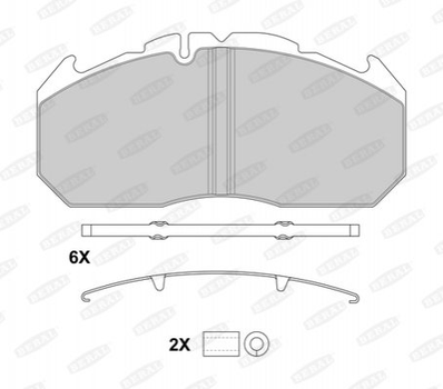 Тормозные колодки BERAL BCV29030BK