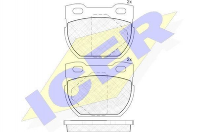 Тормозные колодки ICER 141090 Land Rover Defender SFP000160, SFP000280, STC1601