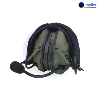 Тактичні активні навушники WoSport HD-16 з шумозаглушенням, + кріпл. чебурашки, на голову і шолом, блютуз
