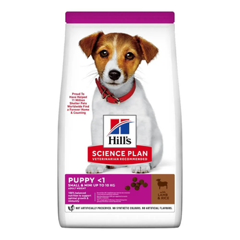 Сухой корм HILL'S SCIENCE PLAN Puppy Smal&Mini для щенков малых и миниатюрных пород с ягненком и рисом 0.3 кг
