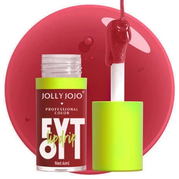 Блиск-олія для губ JOLLY JOJO Professional Makeup Fyt Oil Lip Drip 05 Goose Blood Stone Red 4 мл