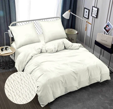 Комплект постельного белья Zastelli IVORY-CREAM жатка двуспальный 175х210 Кремовый