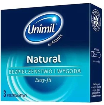 Презервативи Unimil Natural+ 3 шт (5011831083259)