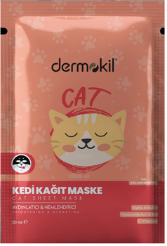 Маска для обличчя тканинна Dermokil Sheet Mask cat 20 мл (8697916014171)