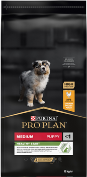 Сухой корм Purina PRO PLAN Medium Puppy <1 Healthy Start для щенков средних пород, с курицей 12 кг (7613035120402)