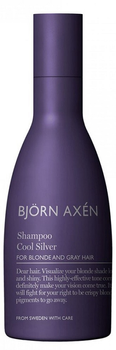 Szampon Bjorn Axen Cool Silver Shampoo redukujący miedziane odcienie do włosów blond i siwych 250 ml (7350001703428)