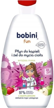 Лосьйон для ванни та гель для миття тіла Bobini Fun Яблучко 500 мл (5900931033342)
