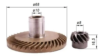 Металева шестерня на електропилу GRAND ПЦ-2800 (D=68 x z=39)