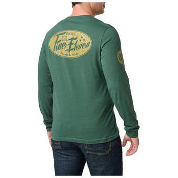 Футболка з довгим рукавом 5.11 MR. CLEAN LONG SLEEVE TEE 76311 Large, Trekking Green