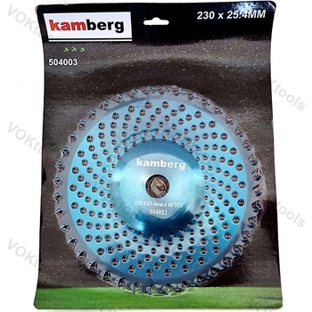 Диск для мотокосы Bomba Kamberg D230 d25.4 z40 вогнутый "Тарелка"
