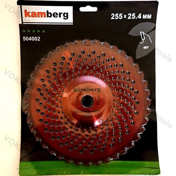 Диск для мотокосы Bomba Kamberg D255 d25.4 z40 вогнутый "Тарелка"