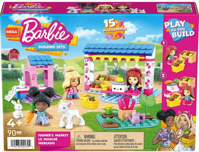 Конструктор Mattel Barbie Farmers Market 90 деталей (194735024704)