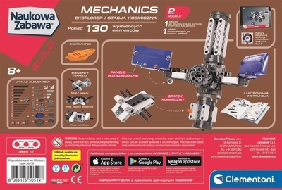 Konstruktor Clementoni Mechanics Laboratory Space Vehicles 130 elementów (8005125505197)