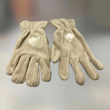 Перчатки зимние флисовые Wolftrap пальцевые, цвет Койот, тактические Перчатки зимние