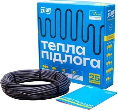 Нагрівальний двожильний кабель Zubr DC Cable 17 Вт / 970 Вт