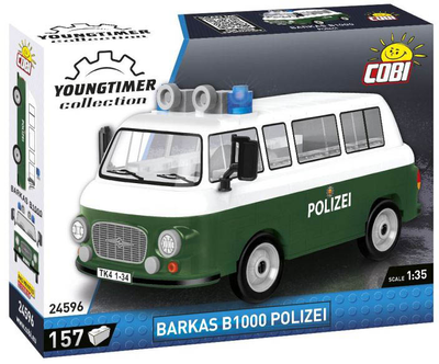 Klocki konstrukcyjne Cobi Cars Barkas B1000 Policja 157 elementów (5902251245962)