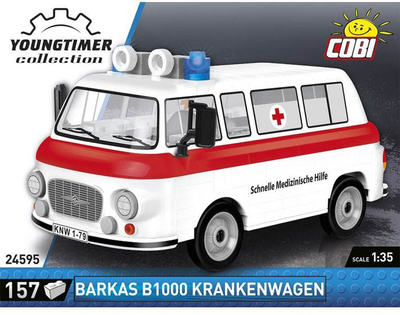 Konstruktor Cobi Barkas B1000 Krankenwagen 157 elementów (5902251245955)