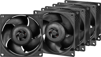Набор вентиляторов Arctic S8038-7K 80 мм 4 шт Black (ACFAN00292A)