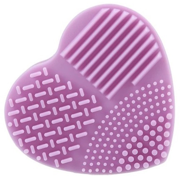 Очищувач пензлів Серце Фіолетовий Ilu Brush Cleaner Purple (5903018916026)