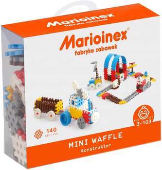 Klocki konstrukcyjne Marioinex Mini Waffle Chłopiec 140 elementów (5903033902820)