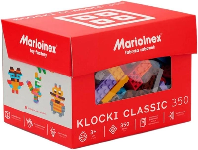 Klocki konstrukcyjne Marioinex Klocki Classic 350 elementów (5903033902844)