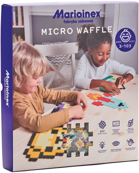 Klocki konstrukcyjne Marioinex Micro Waffle Klocki 517 elementów (5903033903025)