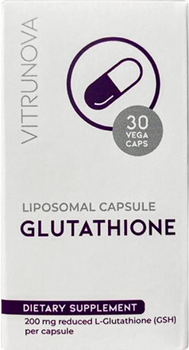 Ліпосомальний глутатіон Vitrunova антиоксидант 200 мг 30 капсул (8718546676734)