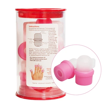 Колпачки для снятия гель-лака и акрила PRO-FEET набор 10 шт