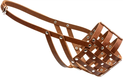 Намордник м'який Collar №5 (кавказька вівчарка, московська сторожова, ньюфаундленд) Коричневий (06326Collar)