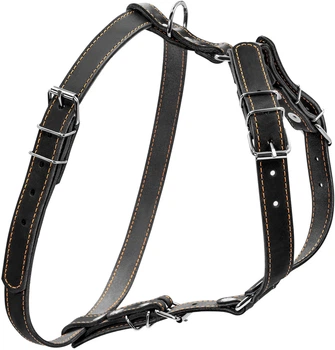 Шлейка Collar одинарна для дрібних і середніх собак (ширина 20 мм, А:40-56 см, В:57-65 см) Чорна (06361Collar)