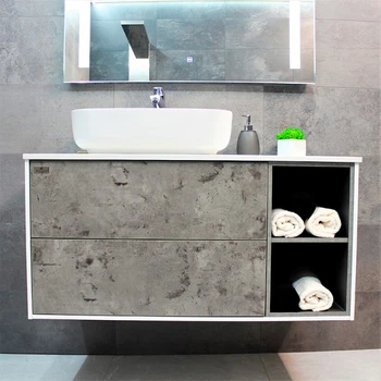 Тумба с раковиной REXON Ombra RX99CG/100 Glossy White/Espresso