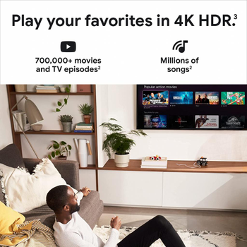 Медіаплеєр Google Chromecast with Google TV 4K UHD (2160p) White (GA01919-NO)