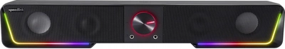 System akustyczny Gravity RGB Stereo Soundbar Czarny (SL-830200-BK)