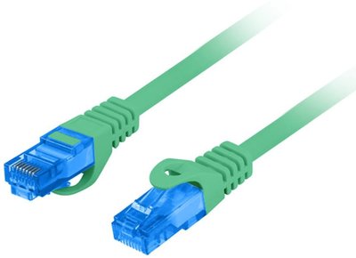 Patchcord Lanberg S/FTP Cat 6a 15 m Green (5901969427240)