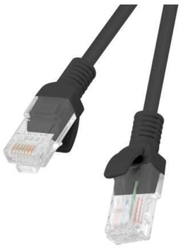 Patchcord Lanberg UTP Cat 6 0.25 m Black (5901969406887)