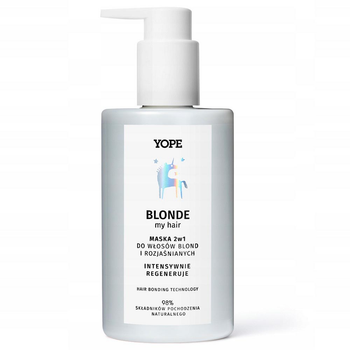 Маска 2 в 1 для світлого та освітленого волосся Yope blonde my hair 300 мл (5903760206970)