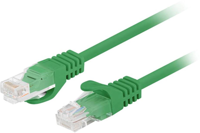 Patchcord Lanberg UTP Cat 5e 3 m Green (5901969435658)