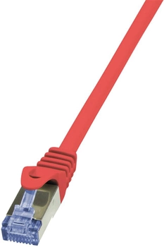 Patchcord LogiLink Cat 6a S/FTP 7.5 m Red (4052792020427)