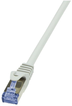 Патч-корд LogiLink Cat 6a S/FTP 1.5 м Grey (4052792020205)