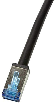 Patchcord LogiLink Cat 6a S/FTP 0.5 m Black (4052792051476)