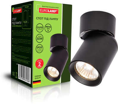 Спотовый светильник EUROLAMP LH new 1х30Вт GU10 черный металл