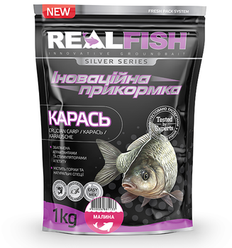 Підгодовування REALFISH Карась Малина 1000г (210473)