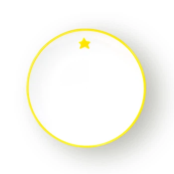 Тарілка обідня дитяча МВМ MY HOME 20 см Жовта (KP-46 YELLOW)