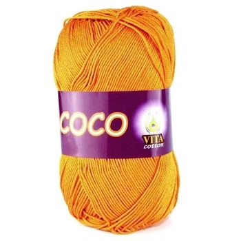 Пряжа Vita Cotton Coco 3429 оранж