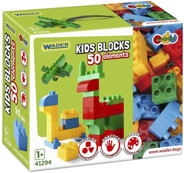 Конструктор Wader Kids Blocks 50 деталей (5900694412941)