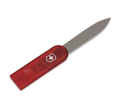 Ніж Victorinox для SwissCards, прозорий червоний