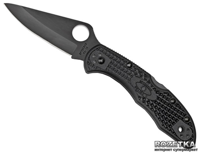 Карманный нож Spyderco Delica Black FRN Flat Ground C11FPBK (871186)