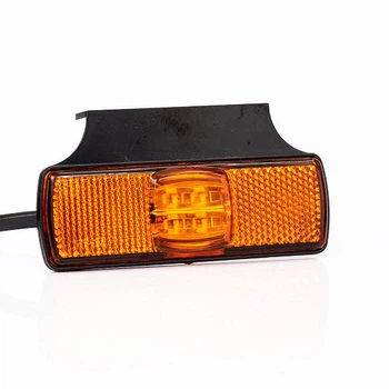 Ліхтар габаритний Fristom жовтий на кронштейні з кабелем FT-017 Z+K LED